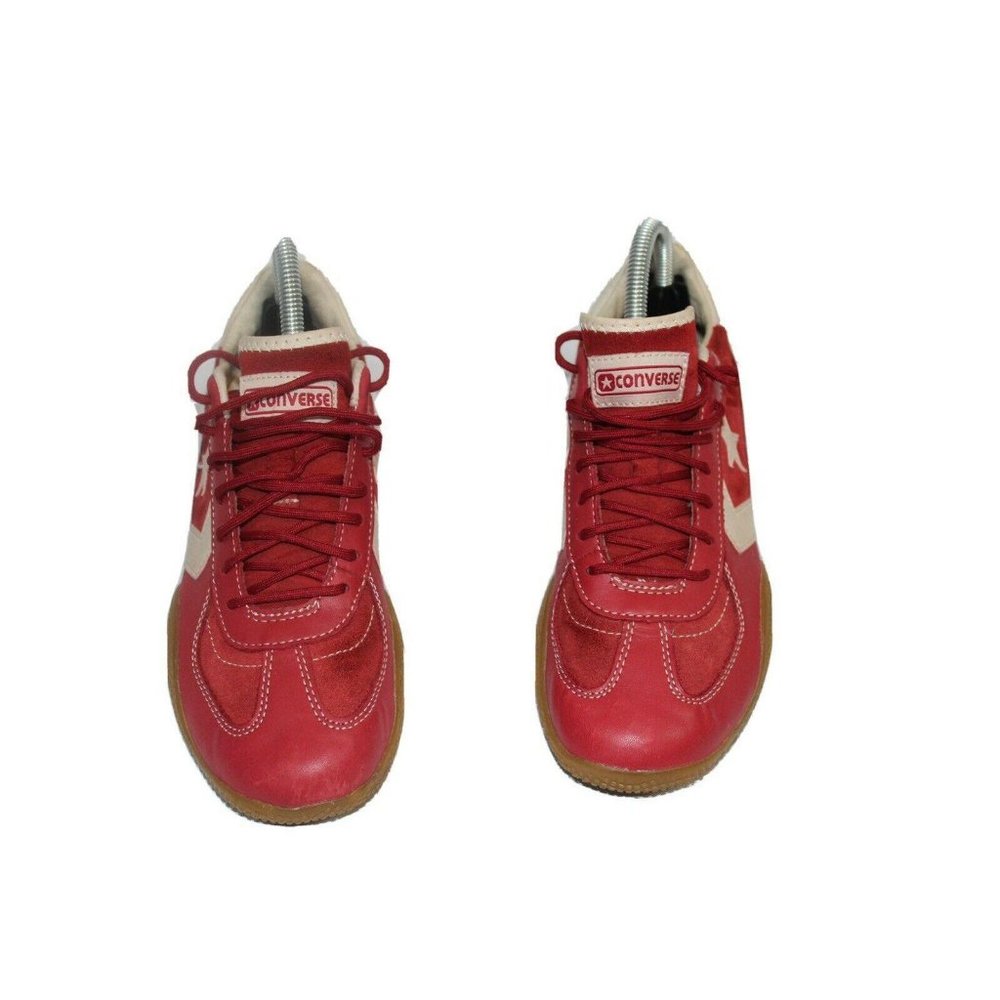 CONVERSE TARGA OX BARN RED SUEDE TRACK SHOES RE-IS